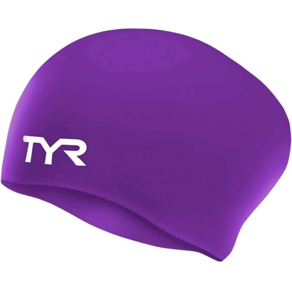 TYR long hair silicone swim cap